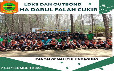 Latihan Dasar Kepemimpinan (LDK)  & Outbond MA Darul Falah Cukir Periode 2023-2024